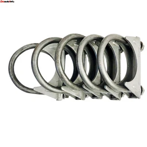 (Pack of 5) Universal 5’’ Heavy Duty Exhaust Hanger U-Bolt Clamp - Picture 1 of 10