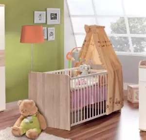 Babybett Winnie 70 x 140 cm Kleinkinderbett mit 2 Schlupfsprossen - Bild 1 von 2