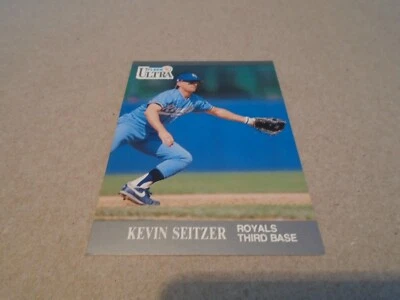 1991 FLEER ULTRA   BASEBALL CARD  KANSAS CITY   / 155 KEVIN SEITZER - Image 1 of 2