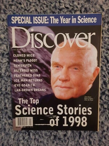 Discover Magazine, January 1999. "Top Science Stories of 19998" John Glenn Cover - Picture 1 of 5