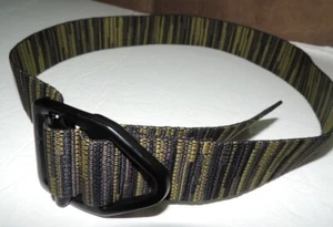 "Bison Designs abbigliamento attivo nylon unisex cintura nero/grigio made in USA taglia L 32" - Foto 1 di 7