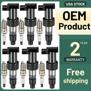Ignition Coil & Iridium Spark Plug For S-Type 3.0L V6 X-Type 2.5L V6 UF435 - Picture 1 of 8
