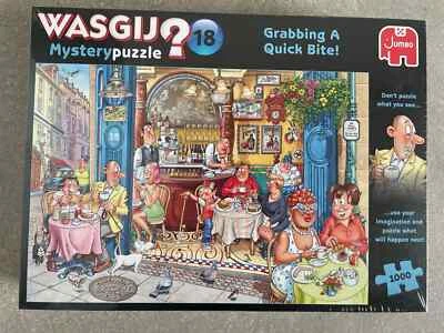 Jumbo Spiele Wasgij Mystery 18 - Greifen Sie zu! Puzzle Mysterypuzzle 1000 Teile - Immagine 1 di 4