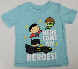 Green Lantern Superman Batman Here Come My Heres Boys T-Shirt 2T 5T - Picture 1 of 3