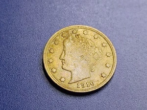 Testa di liberty nichelata 1910 - Foto 1 di 2