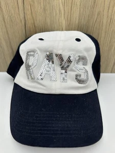 Gorra para mujer Tampa Bay Rays gorra ajustable con correa blanca '47 lentejuelas azules MLB - Imagen 1 de 6