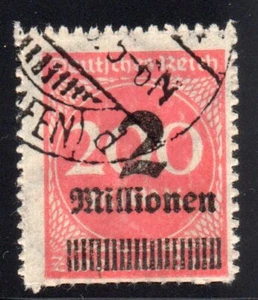 Germany, 1923, Sc. #277, 2 mil. Supercharged 200M Value, Used - Picture 1 of 1