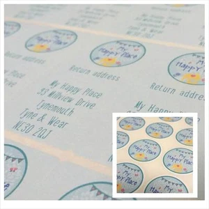 Carta Adesiva Business Pack Logo E Rettangolo/Etichette Indirizzo Restituzione - Foto 1 di 2