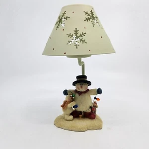 CMI Henton Muñeco de Nieve Luz de Té Vela Lámpara Cubierta Los Pasillos Navidad 8" H Usado - Imagen 1 de 15