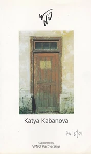 Welsh National Opera "Katya Kabanova" Mai - Juli 2001 Programm - Bild 1 von 2
