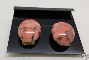  KERAMIK Ohrringe goldfarben Versand aus USA  - Bild 1 von 9