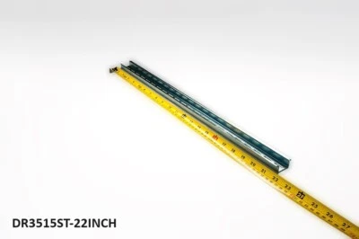 New DIN Rail Slotted Steel, Pre-Cut 35mm x 15mm, 550 mm (~22 (21.7) Inch) Long - Image 1 of 3