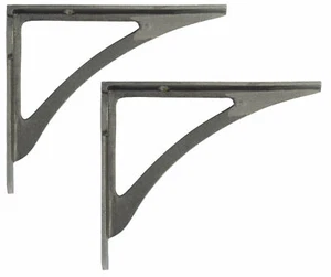 Pair Cast Iron Victorian Ironbridge Shelf Brackets - Simple Mini Arch 6" / 15cm - Picture 1 of 4