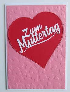 Zum Muttertag 3D Herz Karte Glückwunsch Gratulation Mutter Mama .9.1.4 - Bild 1 von 2