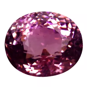 2.77 ct Tremendous Oval Cut (9 x 8 mm) Mozambique Purplish Pink Tourmaline - Picture 1 of 1