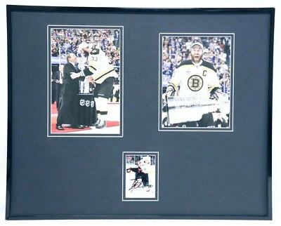 Zdeno Chara Signed Framed 16x20 Photo Display Bruins Stanley Cup - Image 1 of 2