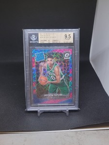 2017-18 Donruss Optic Jayson Tatum Pink Velocity RC /79 BGS 9.5 #198