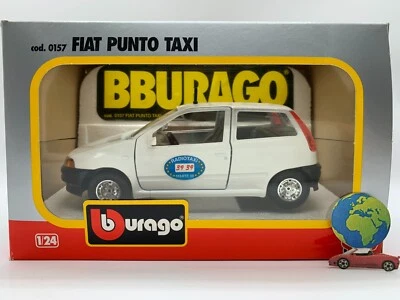 Bburago Fiat Punto Taxi, modello in scala 1:24 - 1:25, (3158), vintage - Immagine 1 di 4