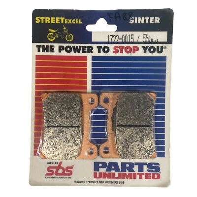 PASTILLAS FRENO SINTERIZADO YAMAHA 1722-0015 / 555LS VSTAR YZF600R YZF750R FRZ600 FZR1000 Foto 1 de 4