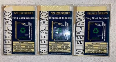 3x Insertos Divisores Índices Pequeña Carpeta Organizador 5 Pestañas Cada 15 Total NUEVO Foto 1 de 3