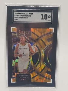 2024 Panini Select WNBA #109 Natasha Howard Gold Flash Prizm 6/10 Dallas Wings - Picture 1 of 4