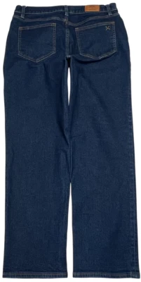 Pantalones de mezclilla Blake Shelton X Lands End para mujer (12) azul tiro alto tobillo recto country Foto 1 de 4