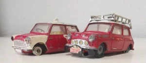 2x Corgi Toys Autos: BMC Mini Cooper S, Morris Mini Cooper Vintage Bastlerware - Bild 1 von 11