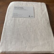 1 West Elm European Flax Linen Drape Curtain ~ 48 x 96 ~ Pole Pocket Hidden Tab