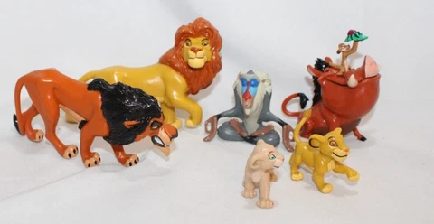 Vintage Disney The Lion King Applause PVC 6 Figure Set Simba Scar Nala Rafiki Cover