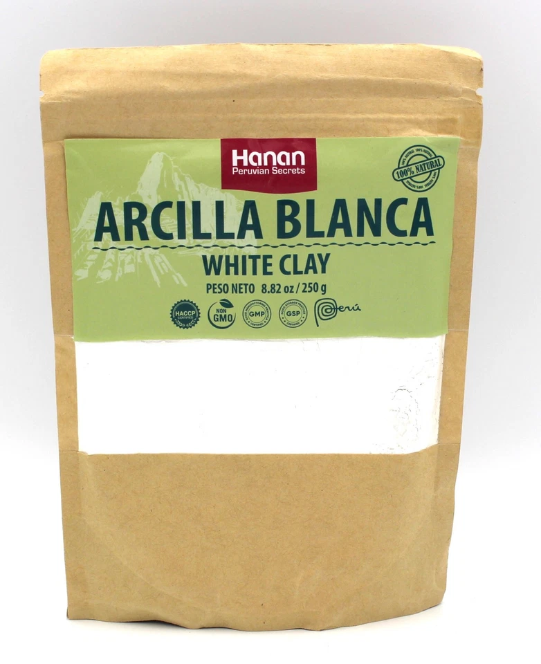 White Clay for Facial Mask(Arcilla Blanca Natural para Mascarillas) 250 grs - Image 1 of 1