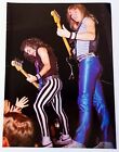 Iron Maiden~Steve Harris/Dave Murray Live~Orig 1986 Poster~Vtg Pinup Clipping