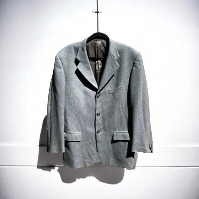 🌻Chaqueta Blazer Colección Trussardi Gris 100% Lana Virgen IT Talla 50 EE. UU. 40. Foto 1 de 4