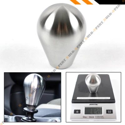 JDM 3'' Oval Stainless Steel Heavy Weighted Shift Gear Knob Selector For Subaru - Image 1 of 3