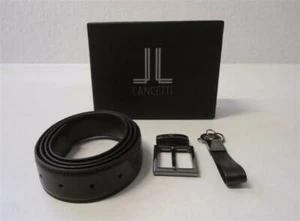 LANCETTI CINTURA E FIBBIA + PORTACHIAVI IN PELLE + BOX - Imagen 1 de 1