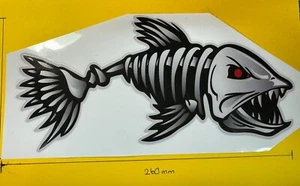 LARGE TACKLE BOX, BOAT STICKERS SPECIAL OFFER DECAL 260mm UGLY STIK FISH - Picture 1 of 4
