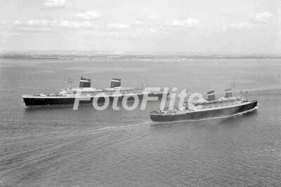 3 x Amerika & USA Schiff Luftbild Bild s/w Druck 6 x 4"  - Bild 1 von 3