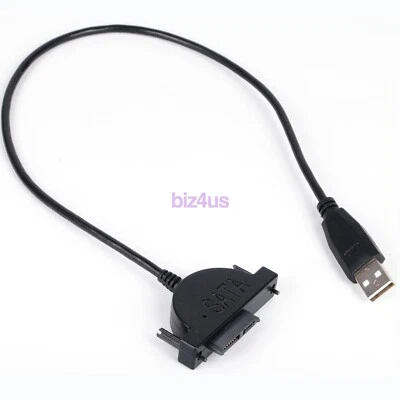 Mini SATA 7+6 Pin 13Pin to USB 2.0 Adapter Cable For CD/DVD Laptop Hard Disk - Image 1 of 4