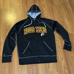 Chaqueta con Capucha Washington Redskins M Antigua Bolsillos con Cremallera Completa NFL Parches Cosidos - Imagen 1 de 8