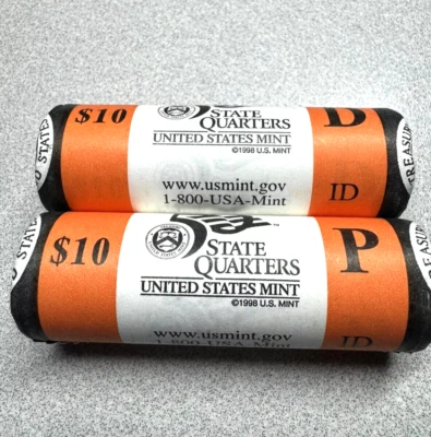 2007 Idaho P&D  State Quarter Rolls in Sealed Mint Packaging R55 - Image 1 of 2