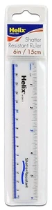 Helix 15.2cm Transparent Règle 15cm - Briser Résistant École & Bureau Mesure - Picture 1 of 1