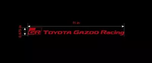2pc Toyota Gazoo Racing Decals Camry Supra MK5 MR2 Celica Corolla GR86 JDM - Picture 1 of 2