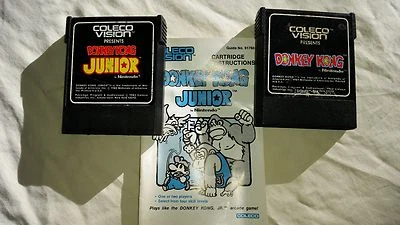 Lote de 2 Juegos: Donkey Kong + Donkey Kong Junior ColecoVision Nintendo 1983 1981 Foto 1 de 4