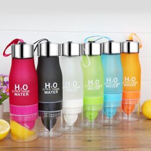 Food Grade PC Water Cup with Juicer 650ml Fitness Water Bottle  Hiking
