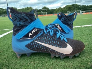 Nike Alpha Menace Elite 2 Football Cleats Men’s Size 12.5 Carolina Panthers - Picture 1 of 5