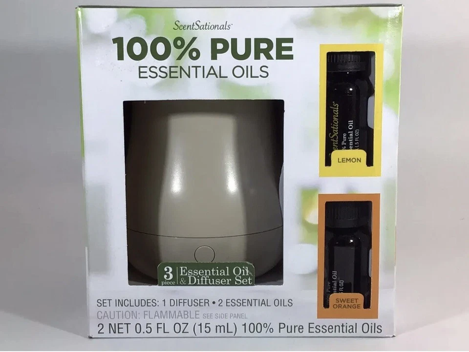 Scentsationals Essential Oil Diffuser Set With Lemon & Sweet Orange Oil - Image 1 of 1
