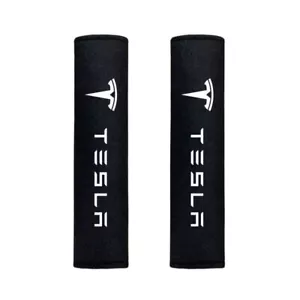 2Pcs Car Safety Seat Belt Cover Shoulder Pads Protector for Tesla Model 3 Y X S - Picture 1 of 8