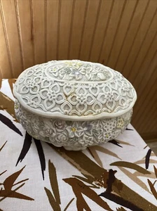 Antique Porcelain Candy Jar - Picture 1 of 4
