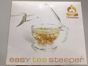 TEAVANA Easy Tea Steeper 18 Oz for Loose Leaf Tea Brewing 2004 Clear Logo cup - Picture 1 of 6