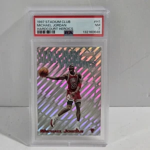 1997-98 Stadium Club Michael Jordan Hardcourt Heroics PSA 7 Near Mint NM Graded - Picture 1 of 7