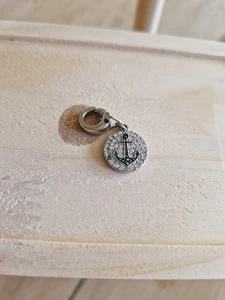 Fossil Anker Charm Anhänger Silber 925er Schwarz Weiß - Bild 1 von 2
